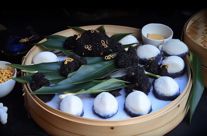 中华美食特色小吃黑糯米糕点点心实拍图,高清,摄影图,摄影图片,图片大全,摄影图免费下载